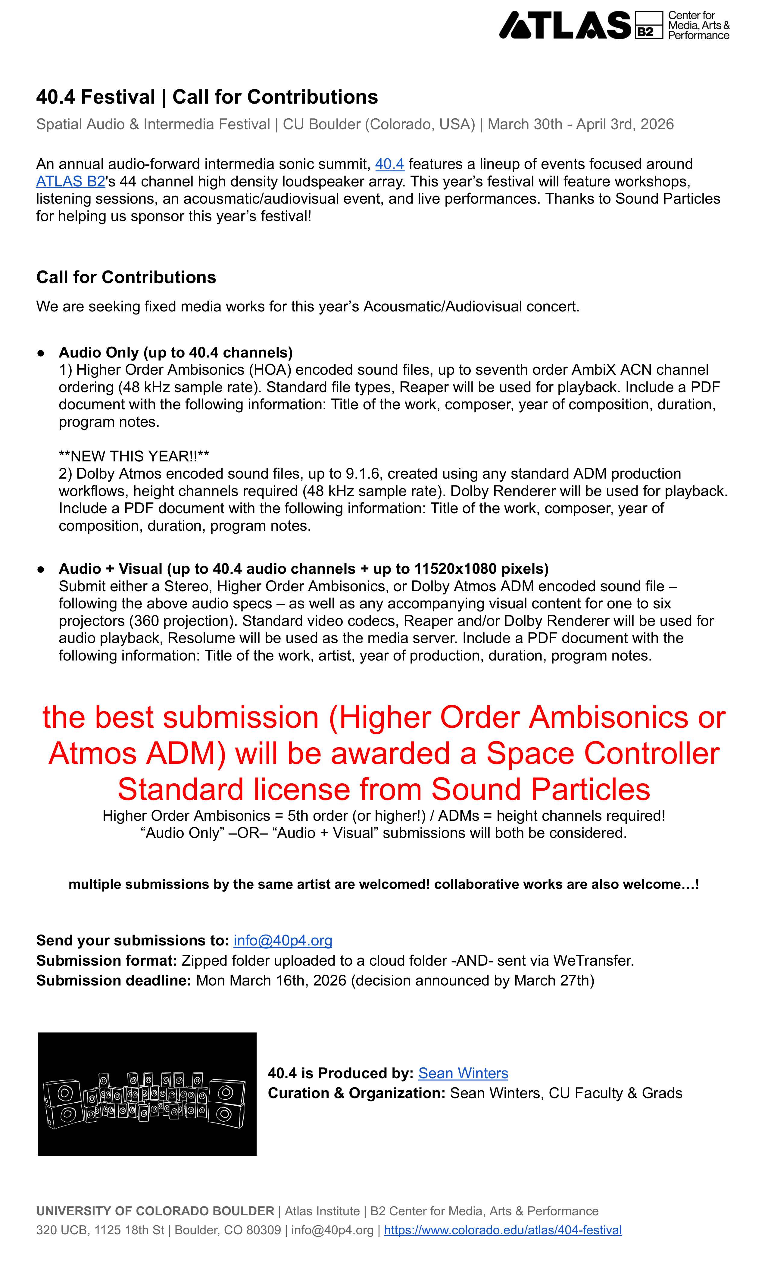 40.4 Call for Contributions for 2026